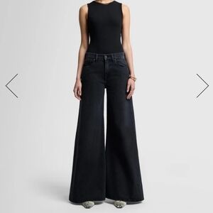 7 for all mankind Willow Palazzo faded black size 29